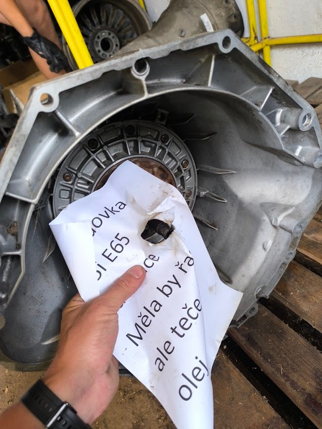 převodovka E65 745i 245kW - malá hřídel, tzn do roku 2003,