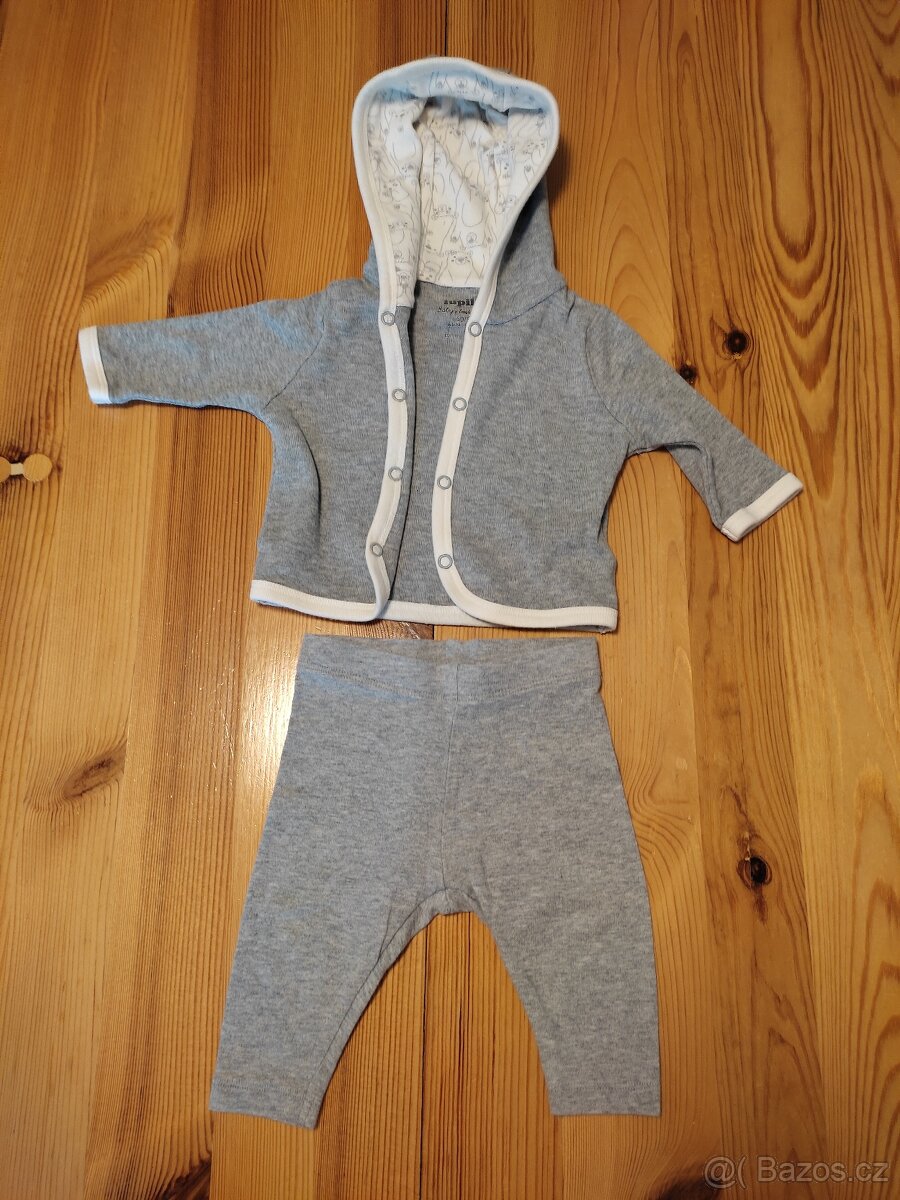 Dětský kabátek a legíny . Biobavlna.50-56