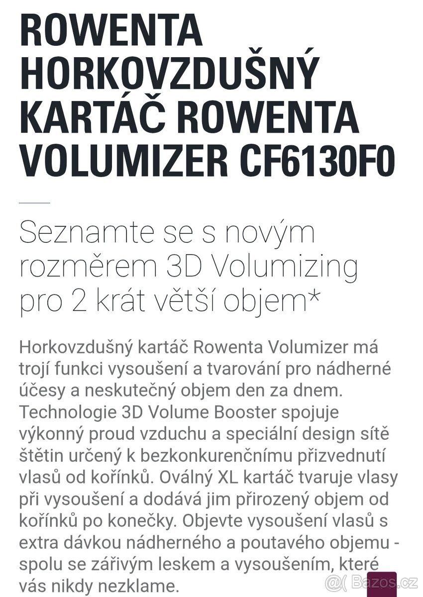 Horkovzdušný kartáč Rowenta