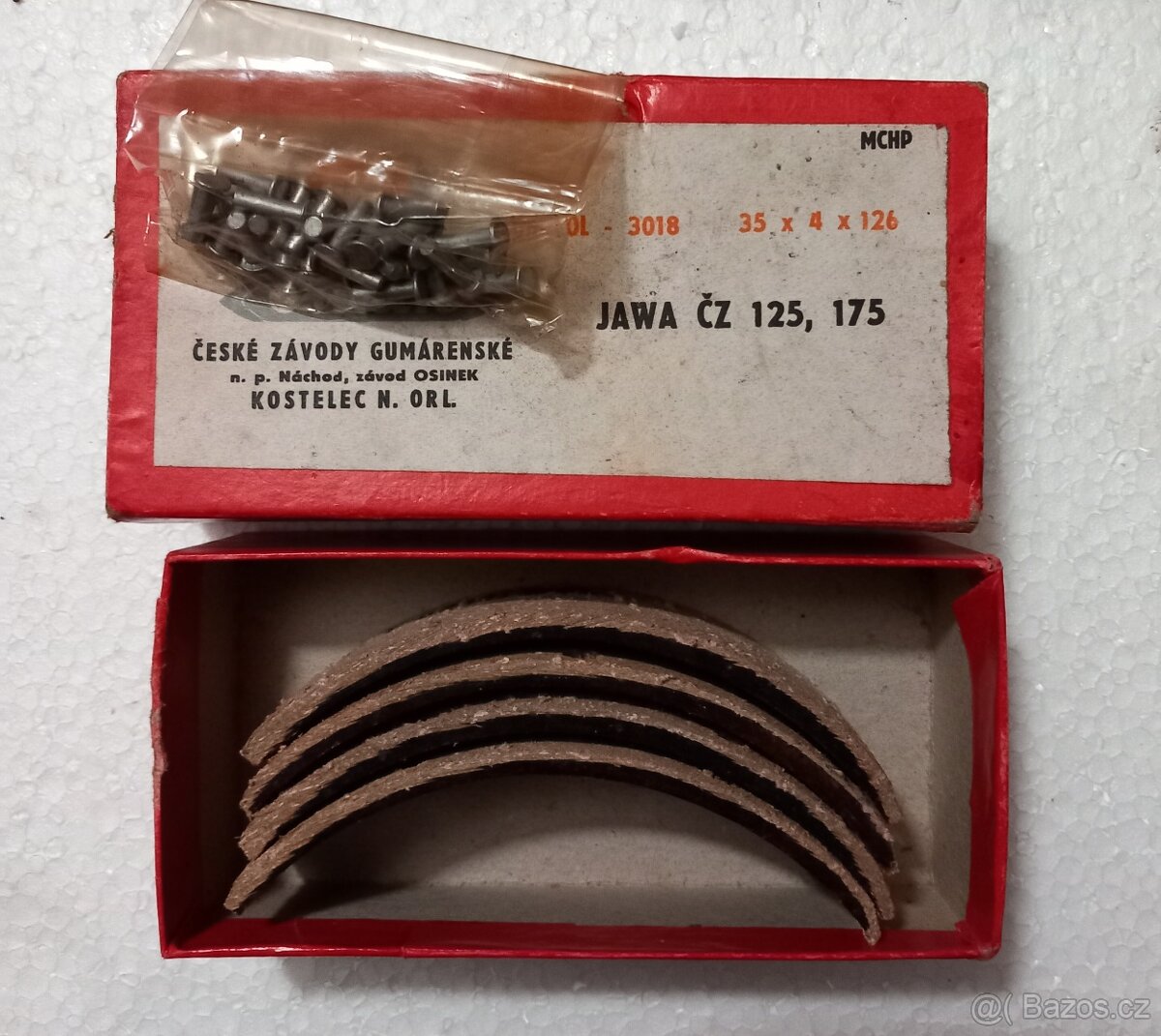 Jawa,Čz -125,175 brzdové obložení