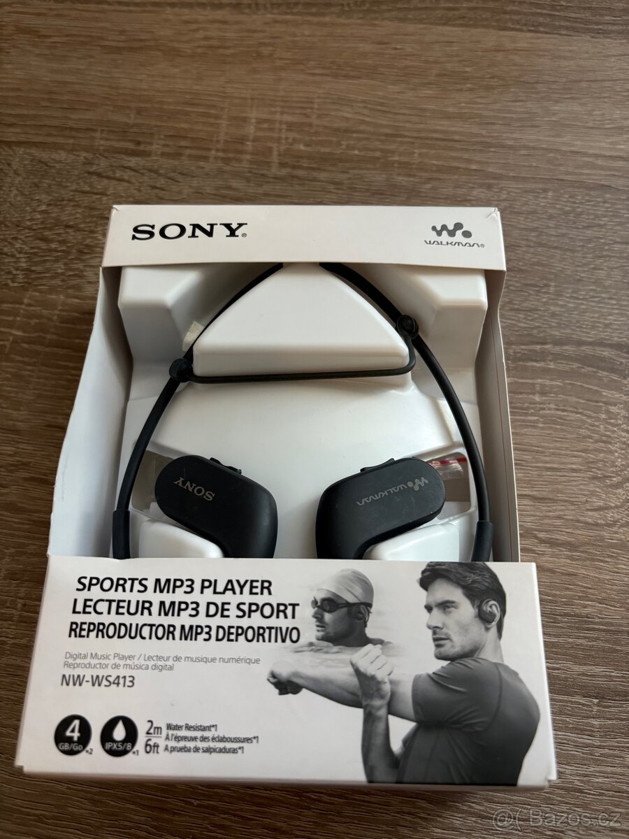 sluchátka Sony WALKMAN NWW-S413B černý