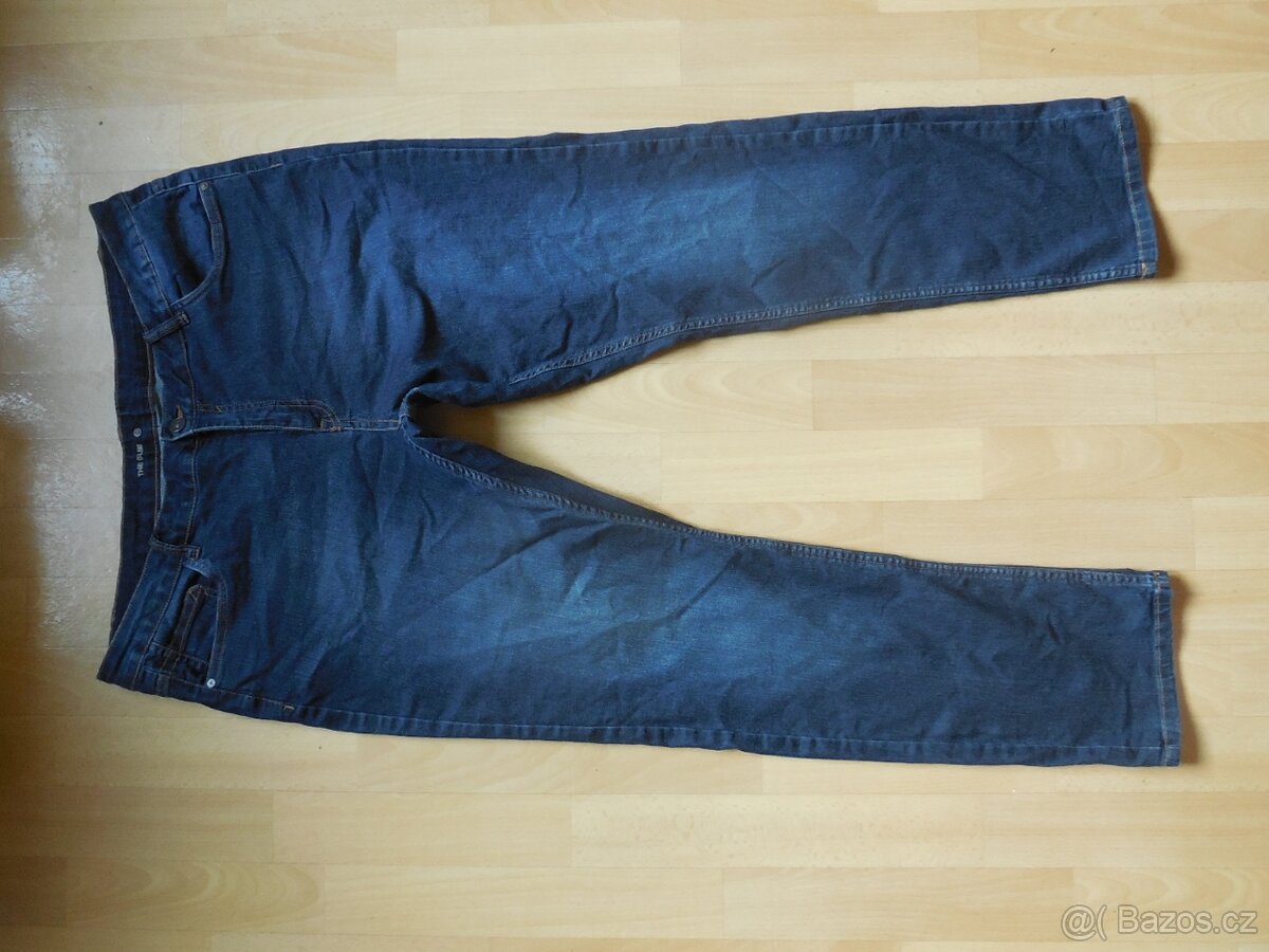 dámské C&A modré elast. rifle,SLIM zip 35/48/XL p.106-108