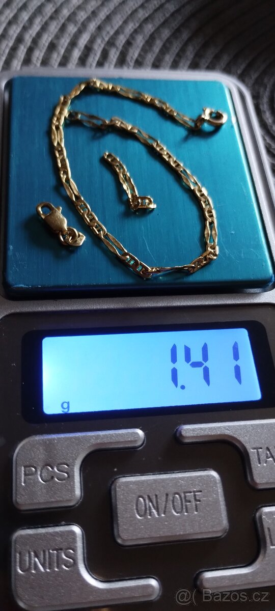 Zlatý náramek 17cm.PRODANO