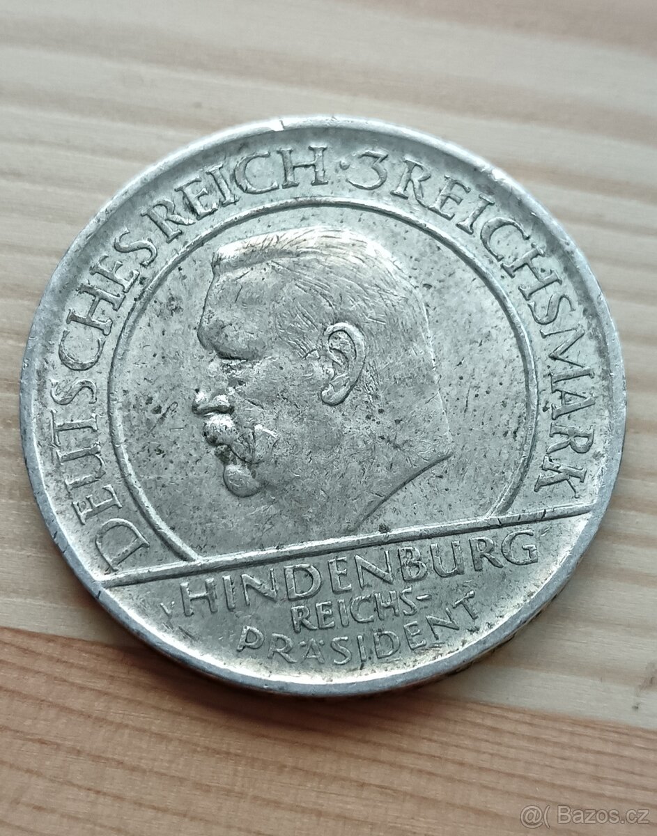 Deutsches AG 3 Marka 1929 G - Výroční