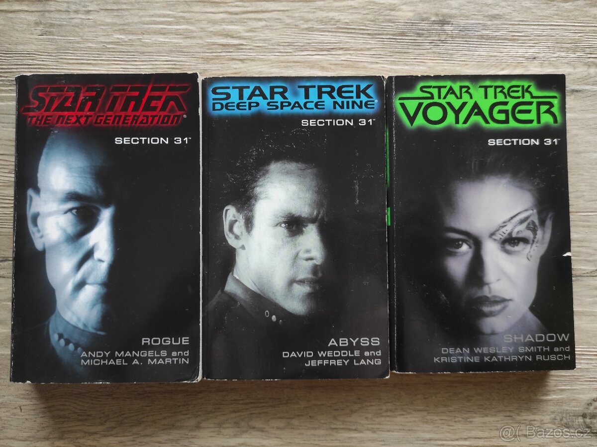STAR TREK - 3 KNIHY V ANGLIČTINĚ AJ ENGLISH
