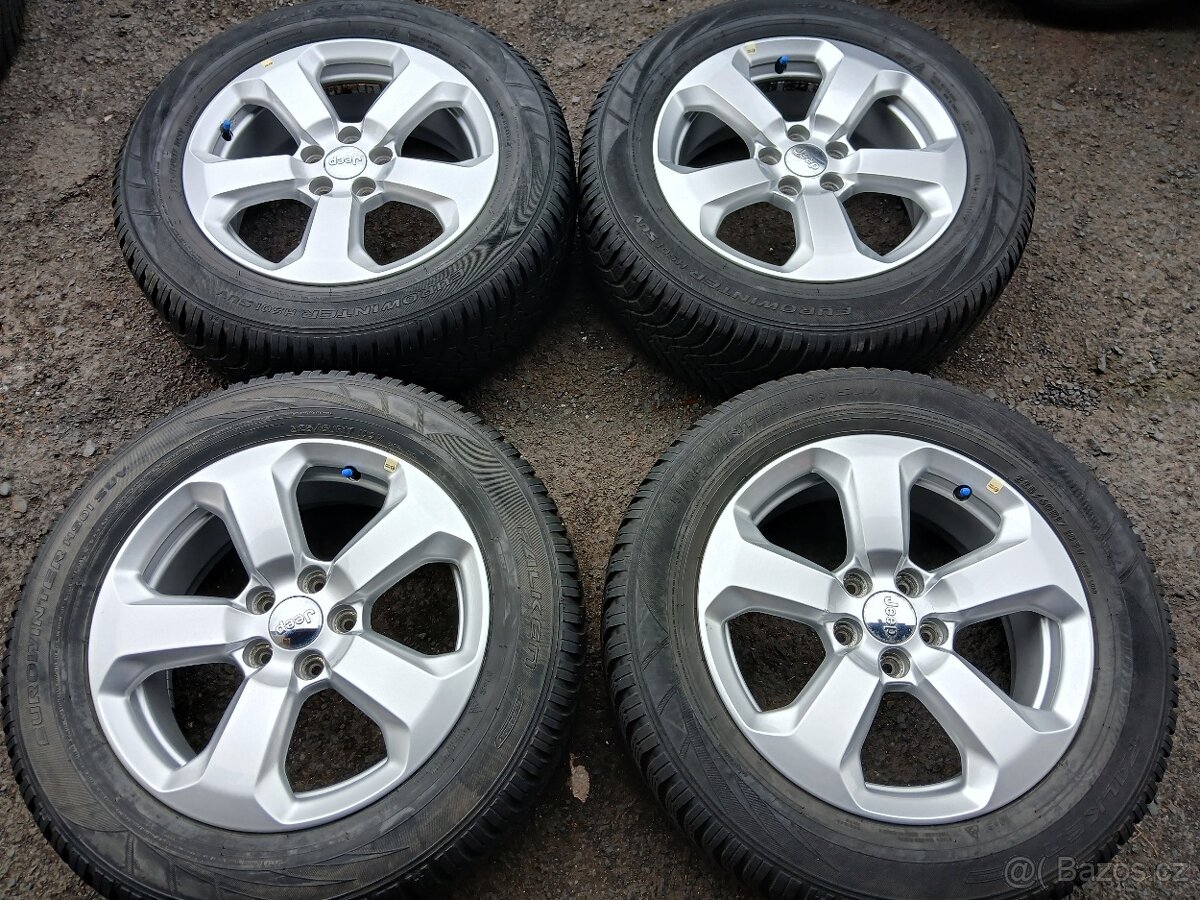 Prodám sadu Orig ALU kol Jeep 225/60R17 zimní