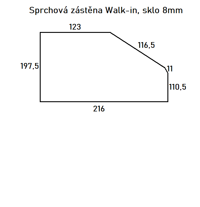 Walk-in zástěna