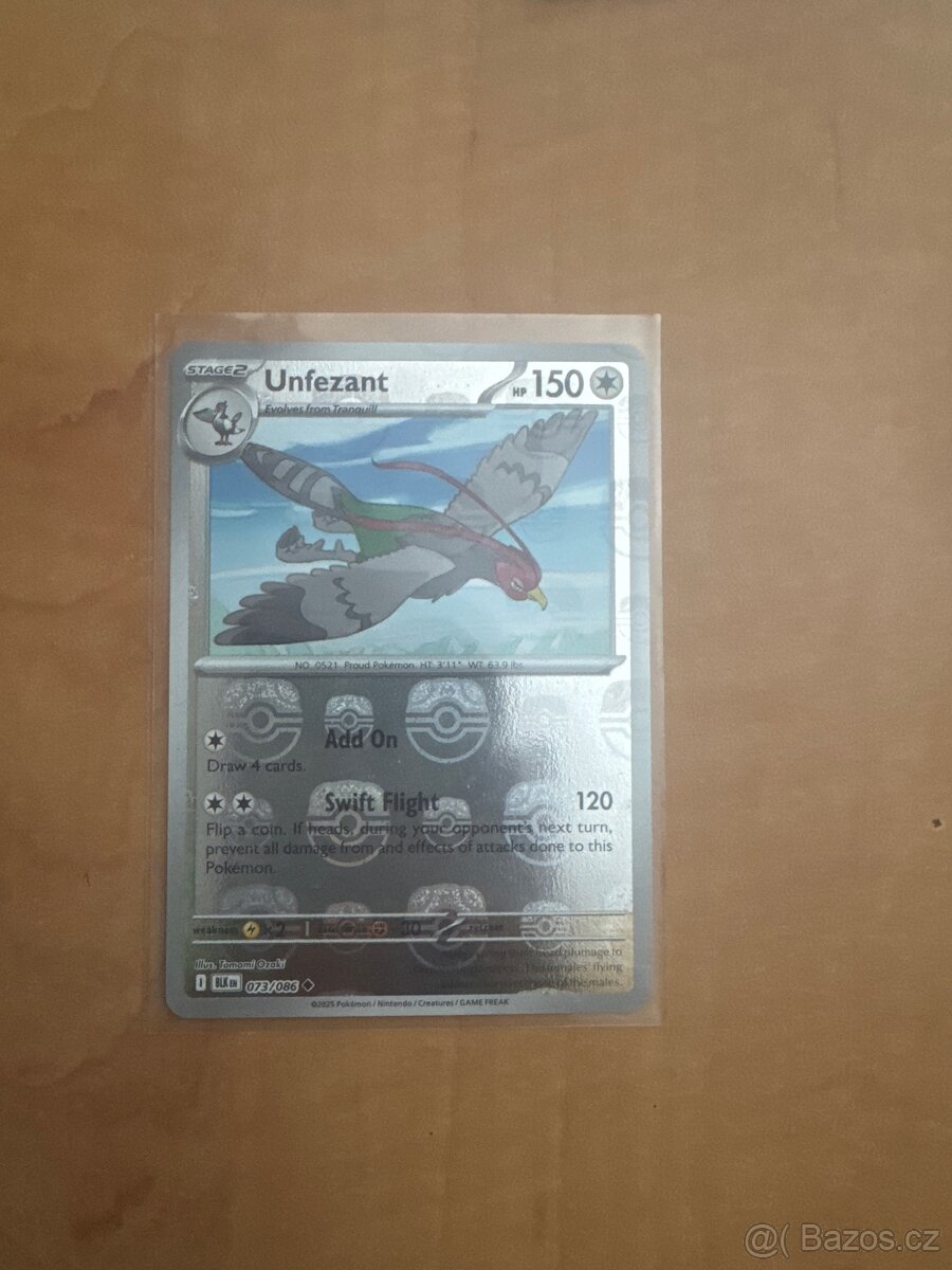 Unfezant 073/086 Master Ball Reverse Holo