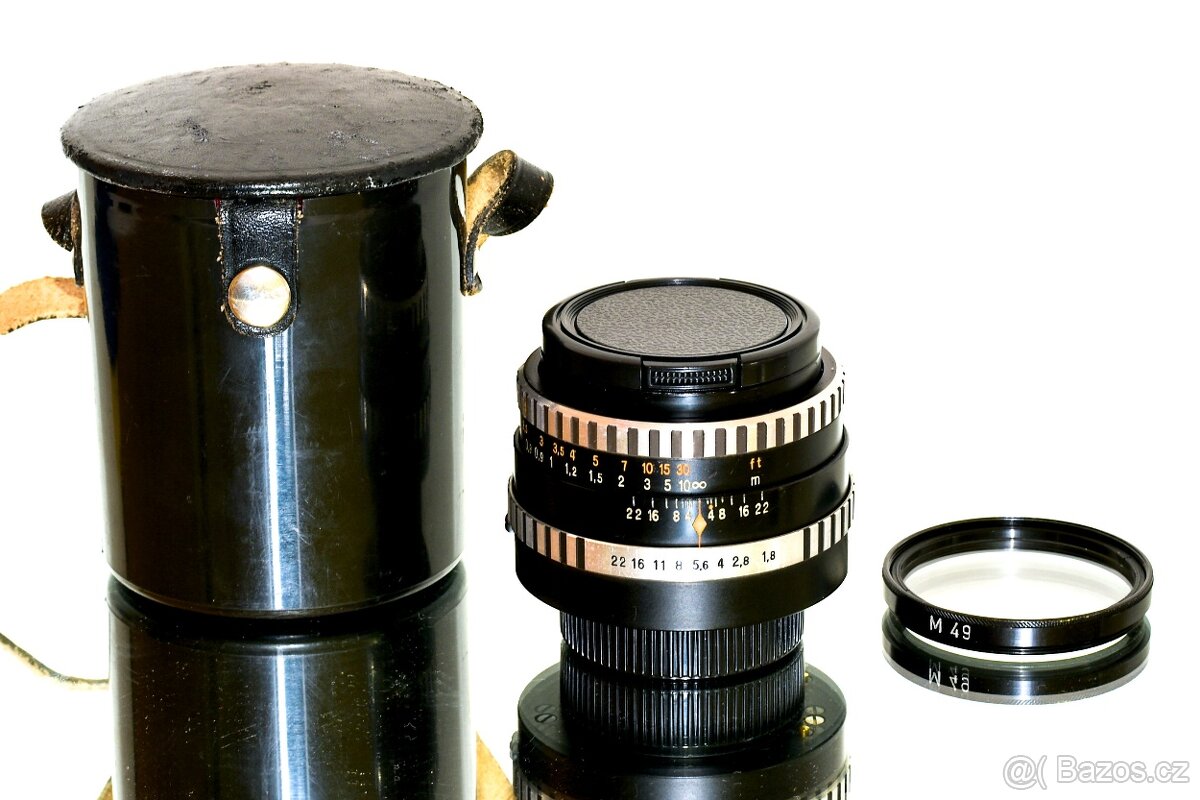 Pancolar ZEBRA 1,8/50 Carl Zeiss M42 TOP STAV