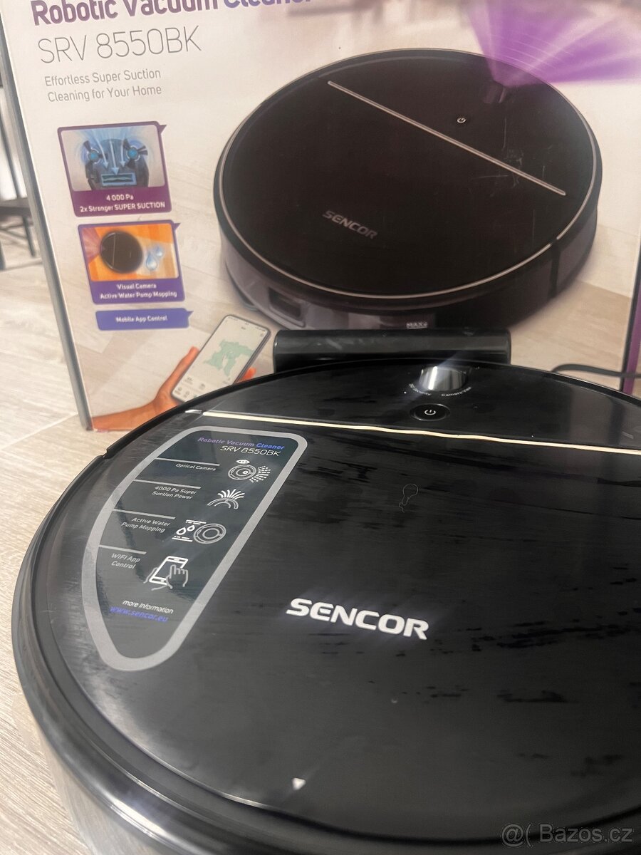 ✨Robotický vysavač Sencor SRV 8550BK (2v1) - STAV NOVÉHO