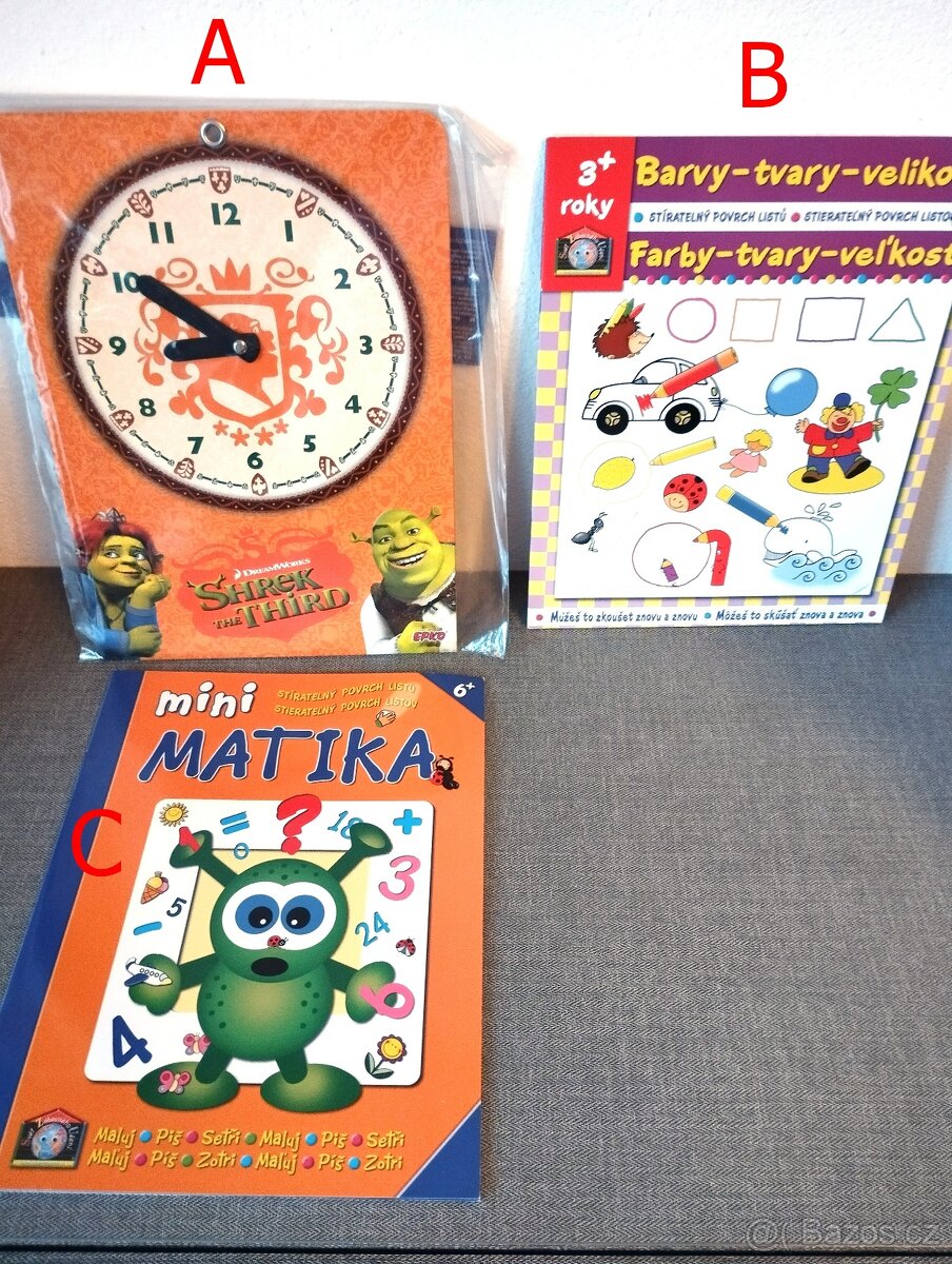Dětské interaktivní knížky , hodiny –NOVÉ