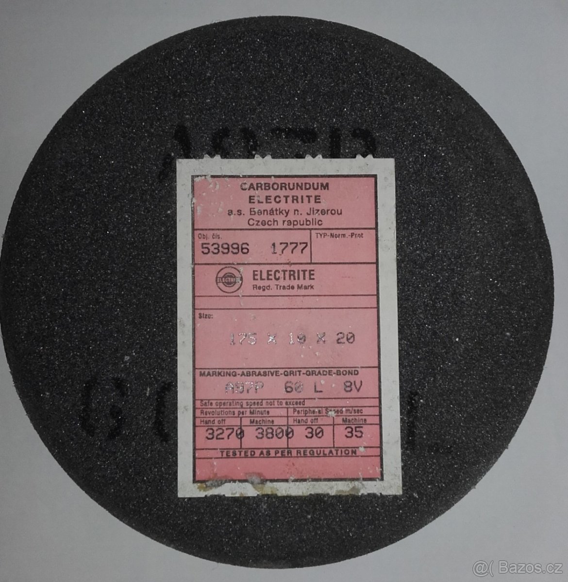 Brusný kotouč 175x10x20 na ostření pilových kotoučů