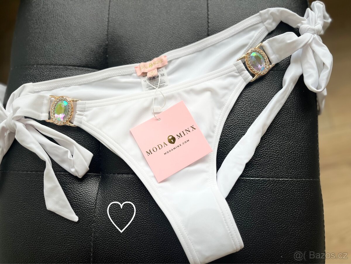 Bílé plavky diamond vel. M, nové s visačkou
