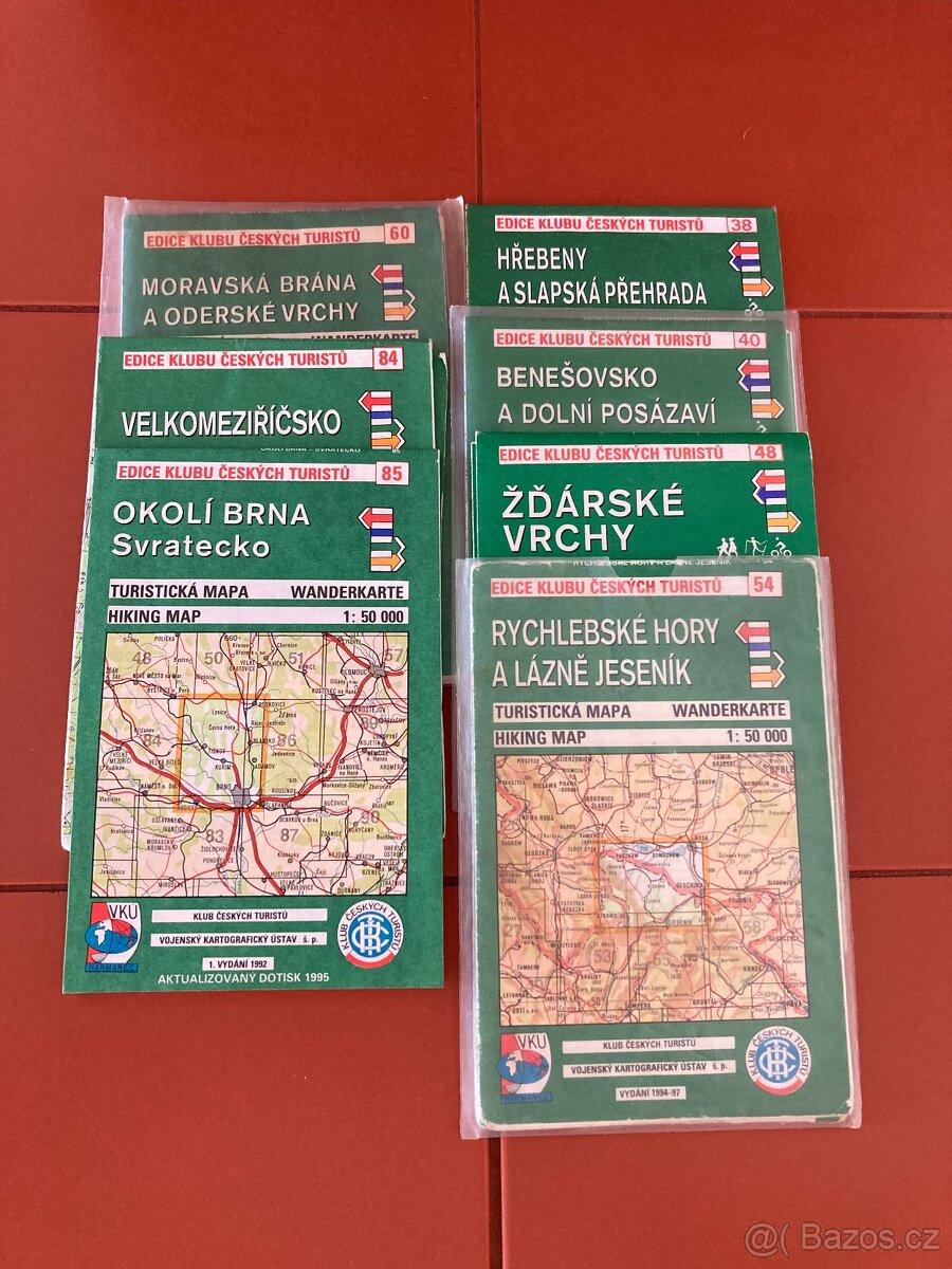 Turistické mapy KČT