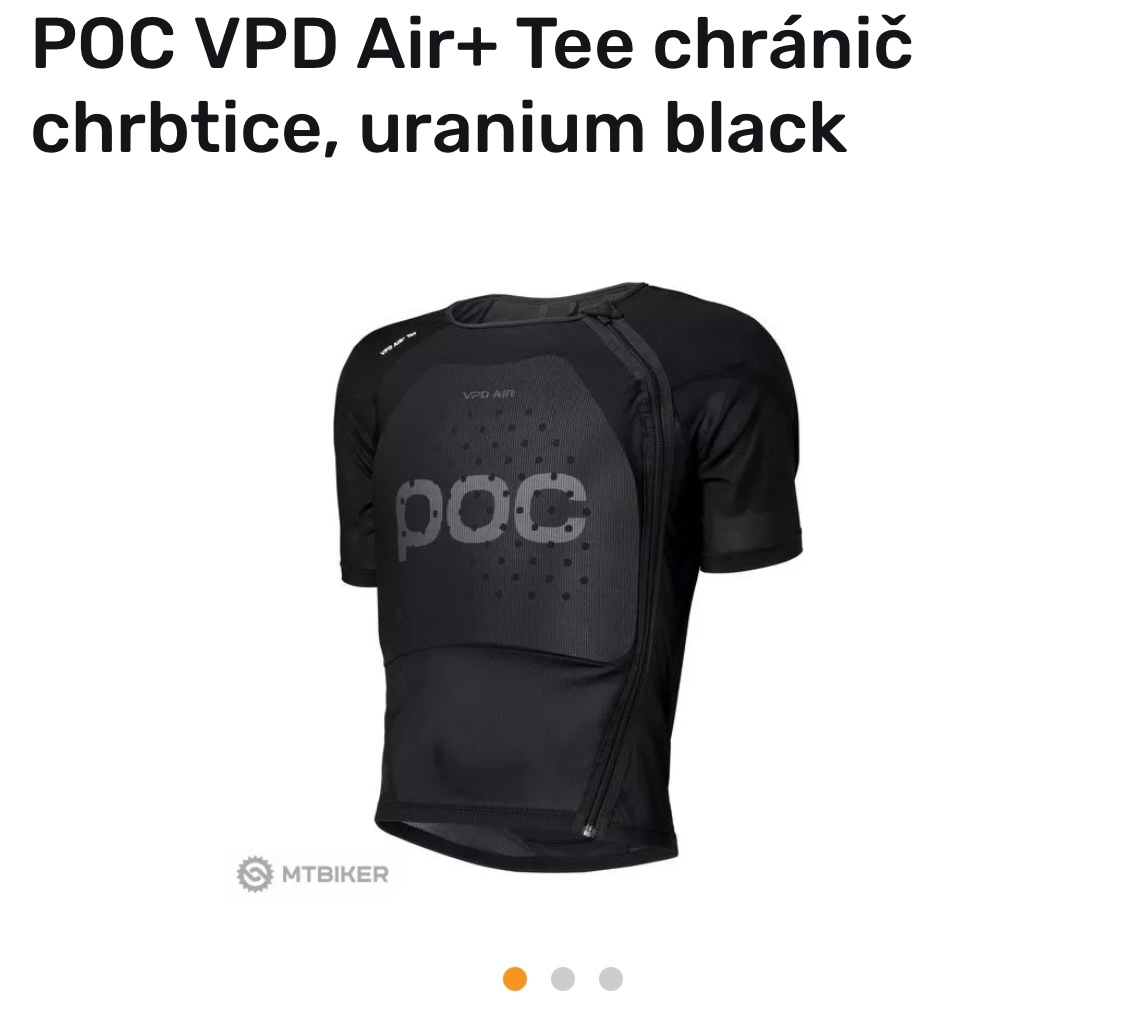 POC VPD Air+ Tee chránič chrbtice, uranium black