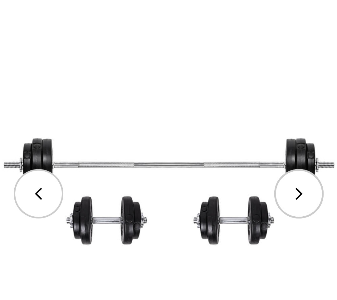 Nakládací činkový set inSPORTline BS08 3-50 kg