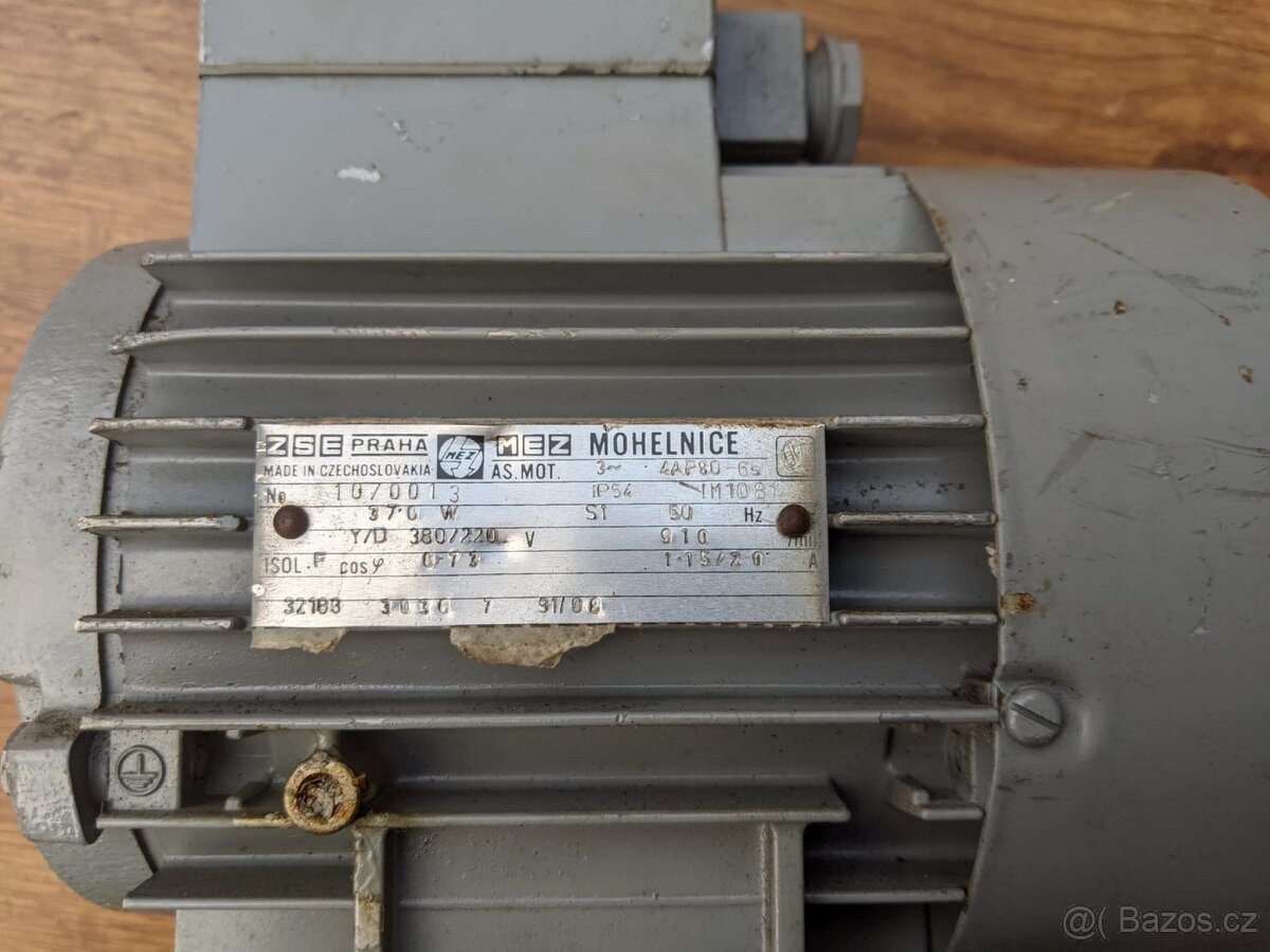 Elektromotor 0,37 kW, 910 ot/min