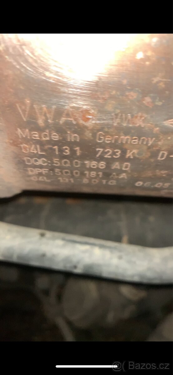 DPF + katalyzátor Škoda Octavia 3 RS 2.0 TDI 04L131723K