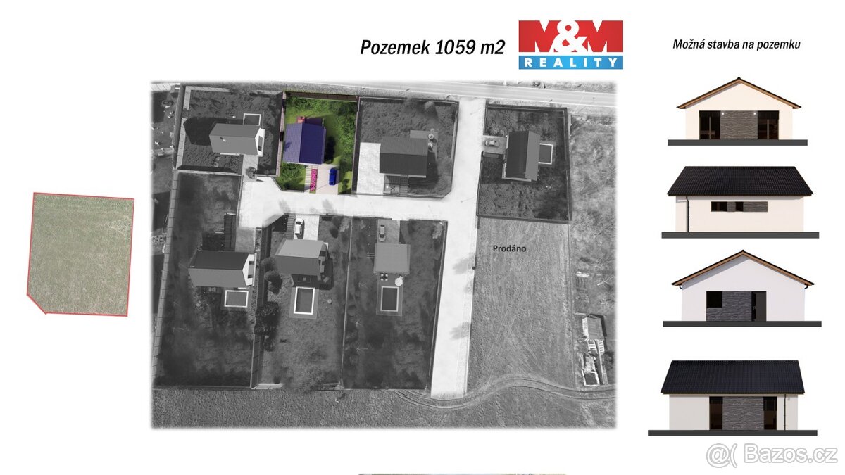 Prodej pozemku, 1059 m², Sedlčany