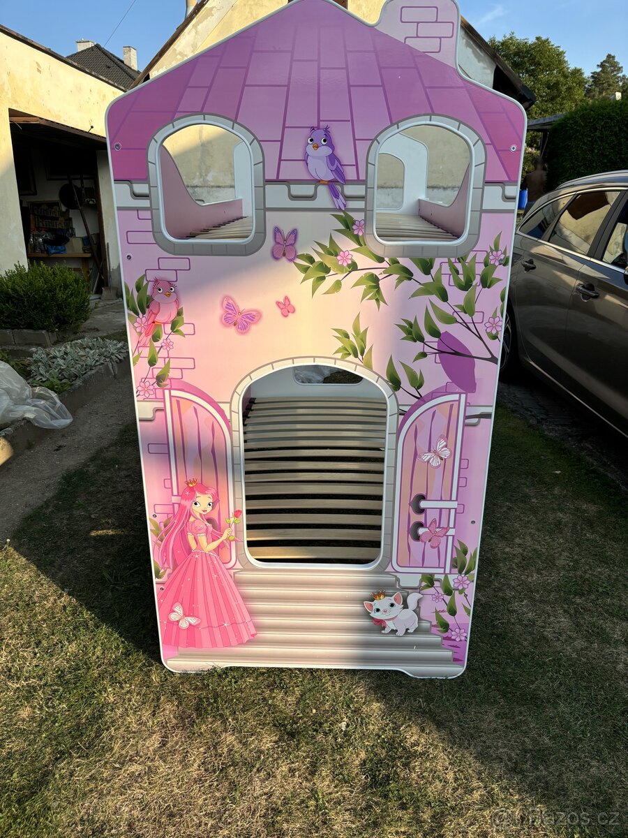 Dvoupatrová postel princezny SLEVA