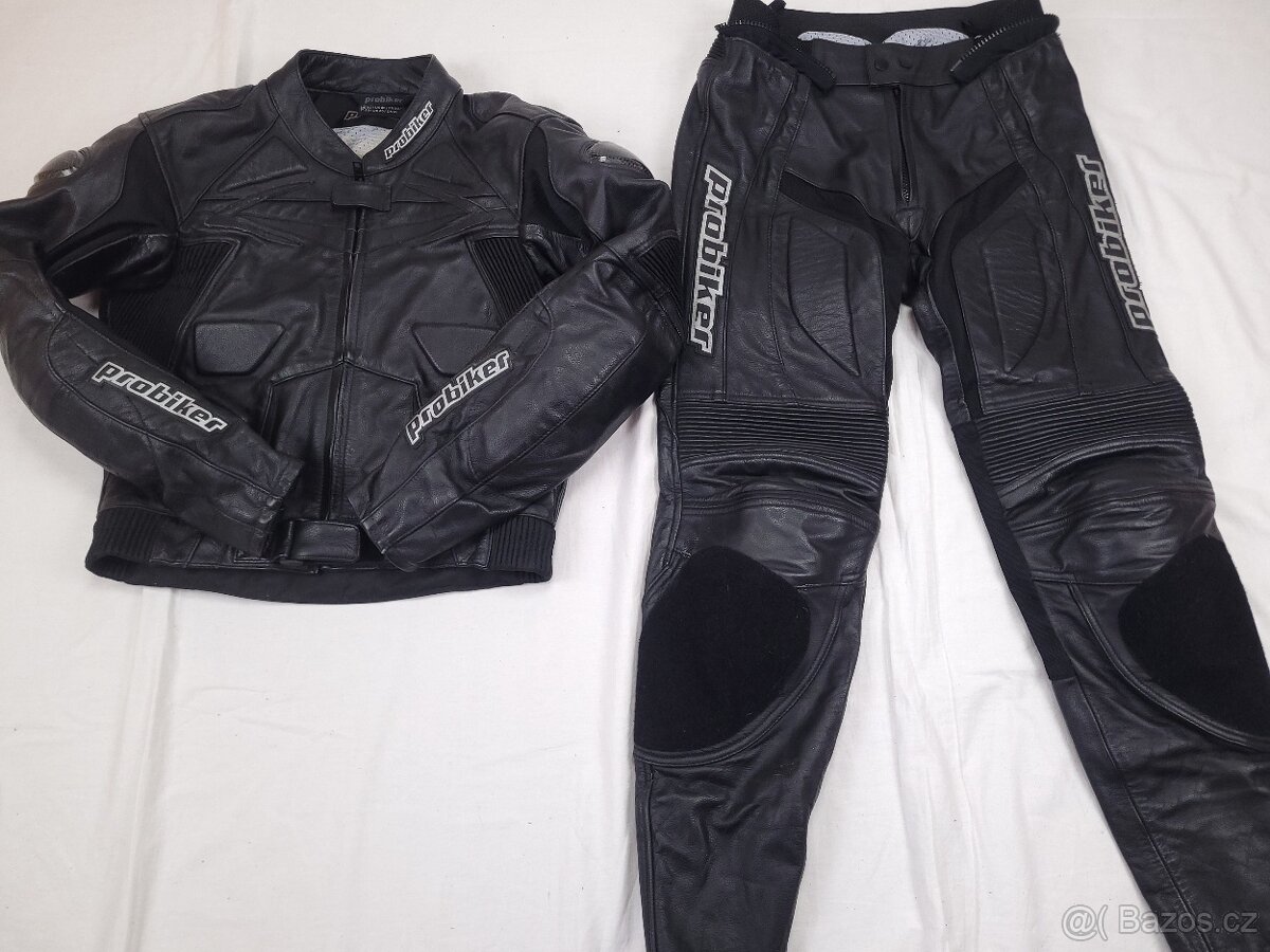 Probiker PRX Black pánska dvojdielna moto kombinéza 50 M