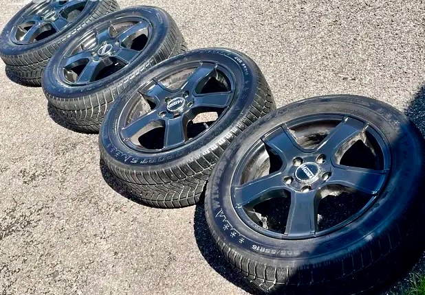 Alu kola 5x112 se zimní pneu 205/55/16