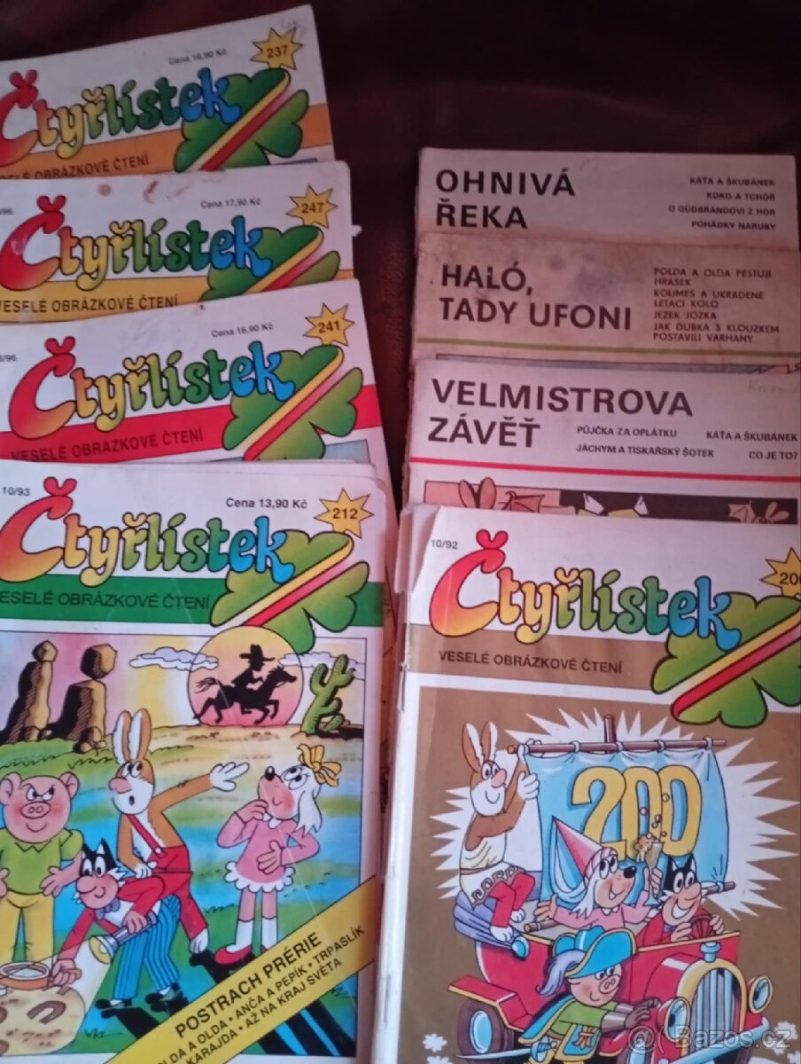 Prodám časopisy Čtyřlístek