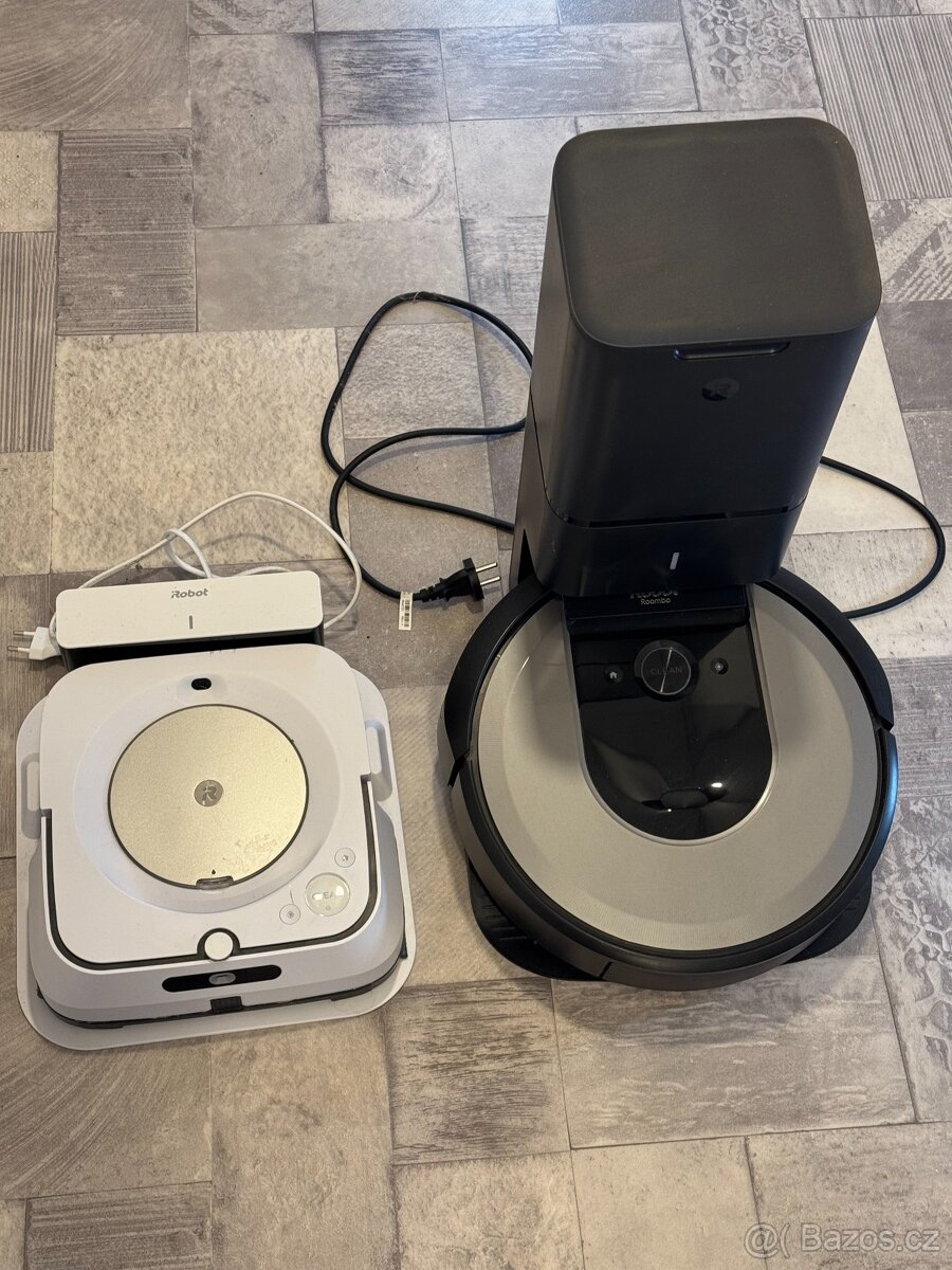 iRobot Roomba i7 Plus + Braava jet m6 bílý