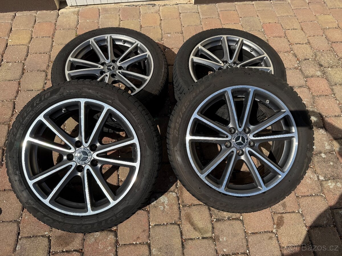 Zimní komplety Alu kola R 18 5x112 + zimní pneu 245/45 100 V