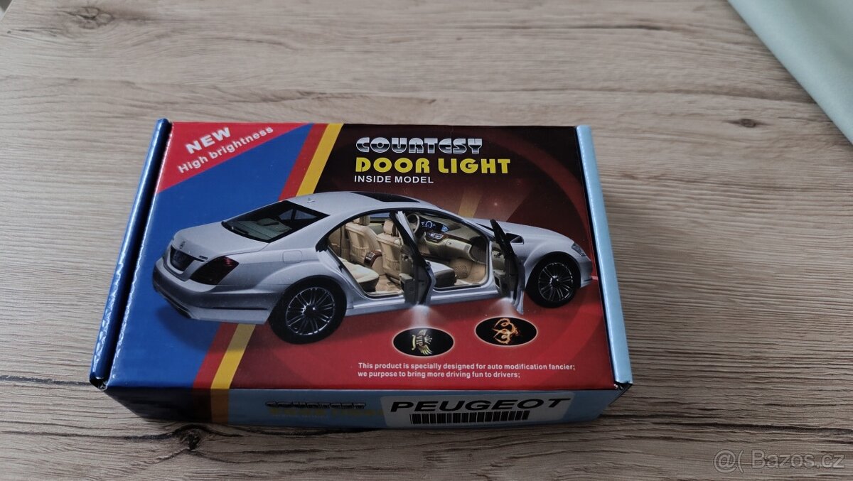 Bezdrátové LED LOGO projektory Peugeot