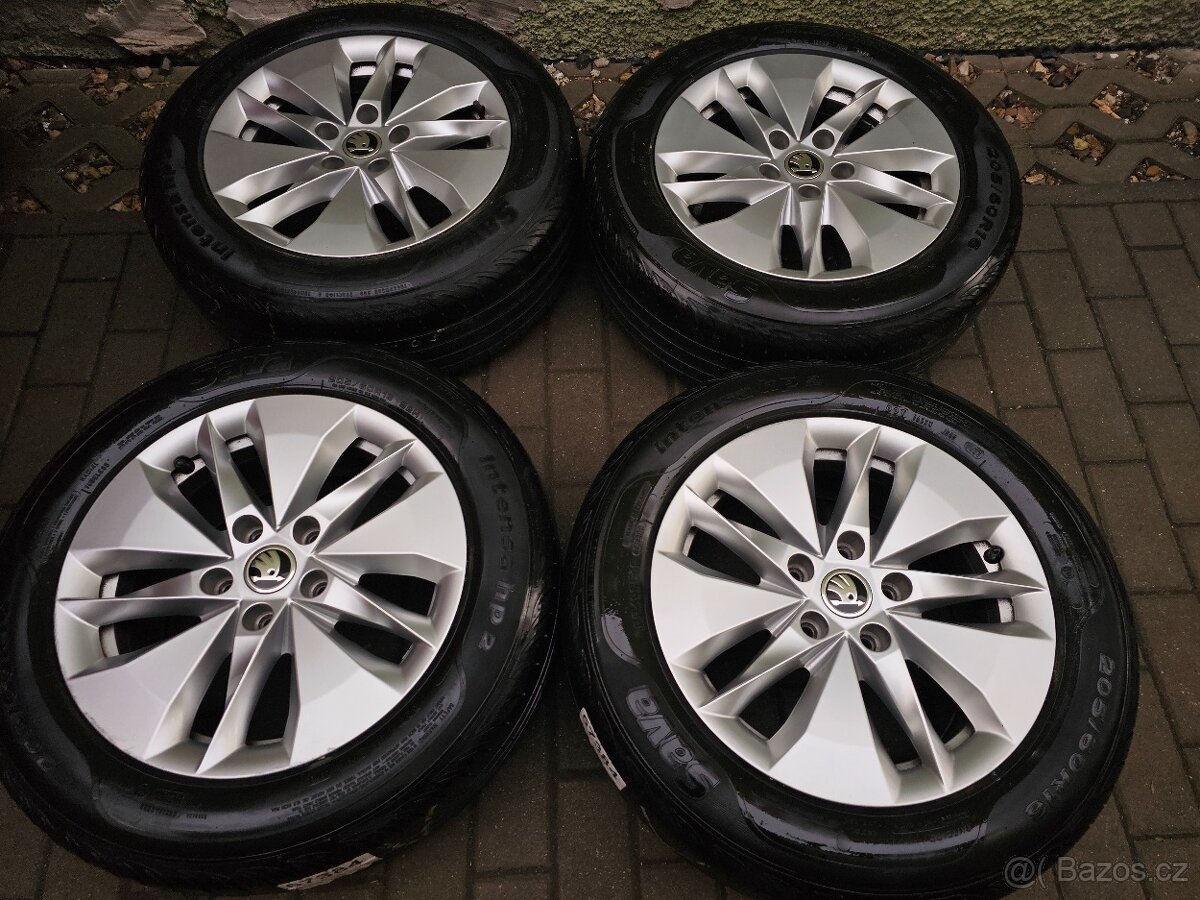 ALU letní kola Twister orig Škoda 5x112 Octavia IV R16 5E3