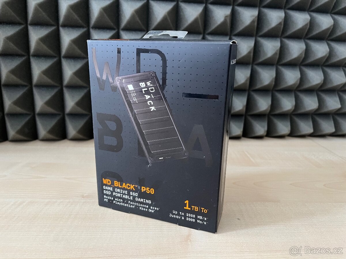 Externí SSD (ke konzoli i k PC) WD P50 Game Drive 1TB