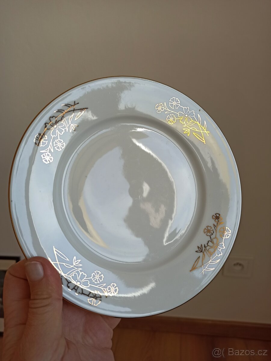 4x talíř/ československý porcelán
