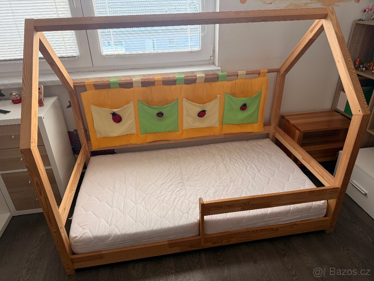 Domečková dětská postýlka Elis Design – 90 × 160 cm