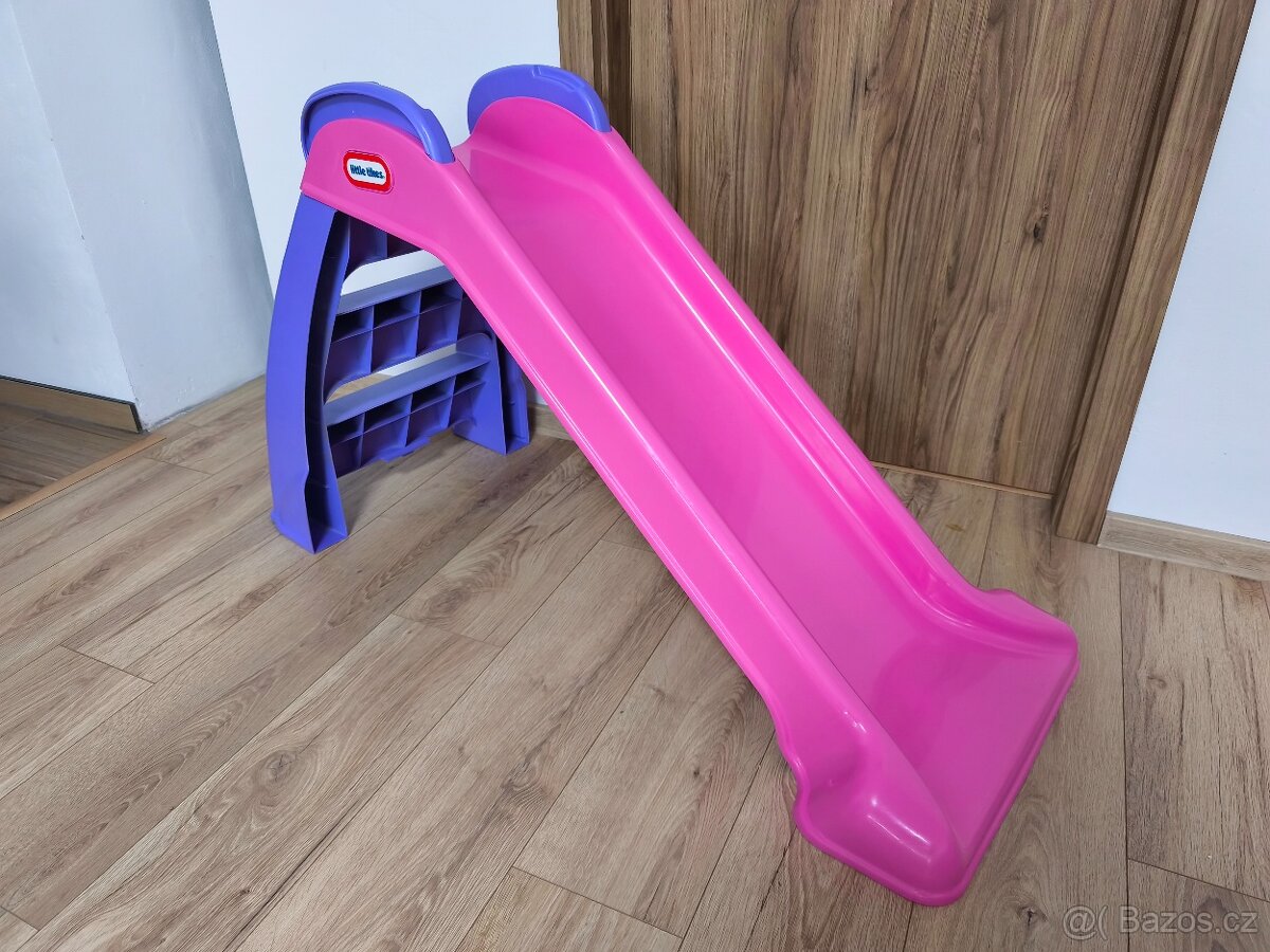 Skluzavka růžová little tikes - pěkný stav