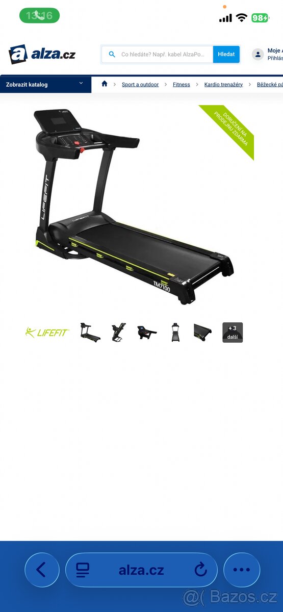 Bežecky pás lifefit
