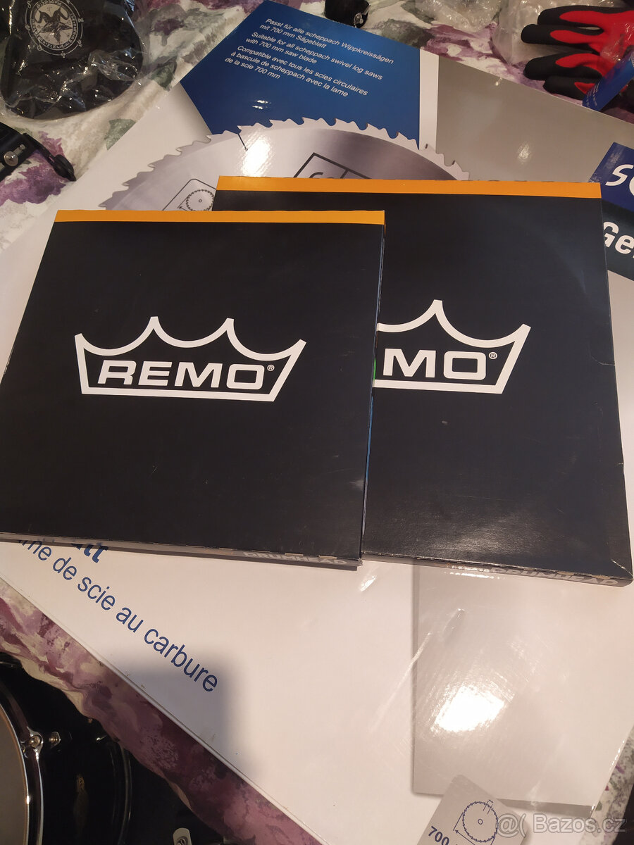 Blany: Remo 12" Pinstripe clear a Remo 14" Pinstripe clear