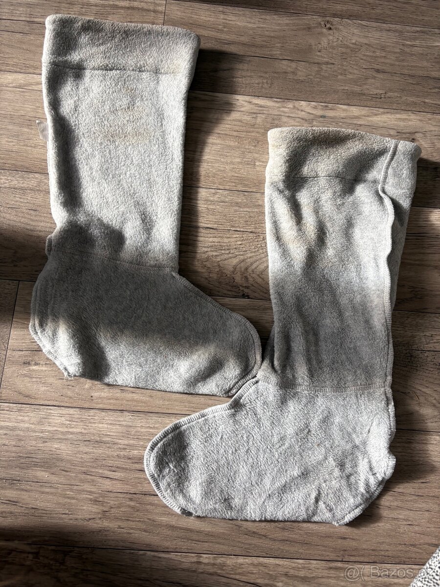 Jezdecké vysoké boty s teplými návleky