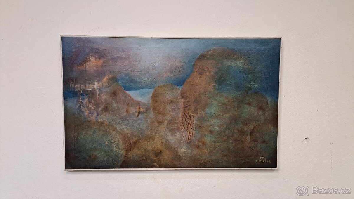Velký obraz - Milan Klimeš 1972 - olej plátno 6789