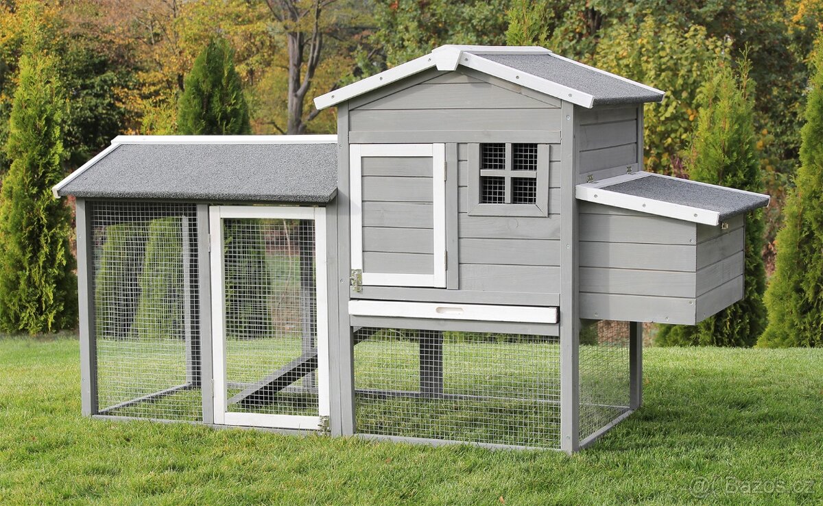 Výroba, velká králíkárna, kurník, slepičárna pro 5-6 slepic.