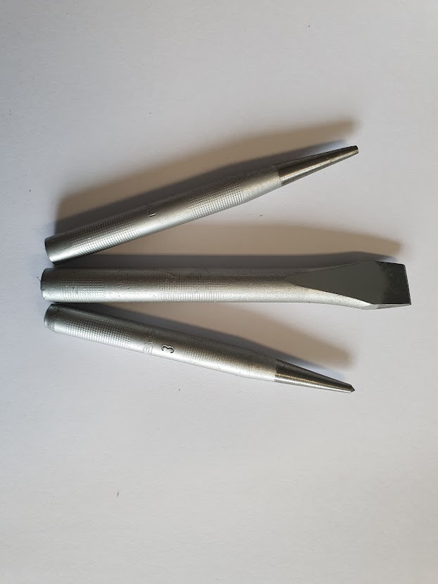 Sada sekáč, důlčík, průbojník