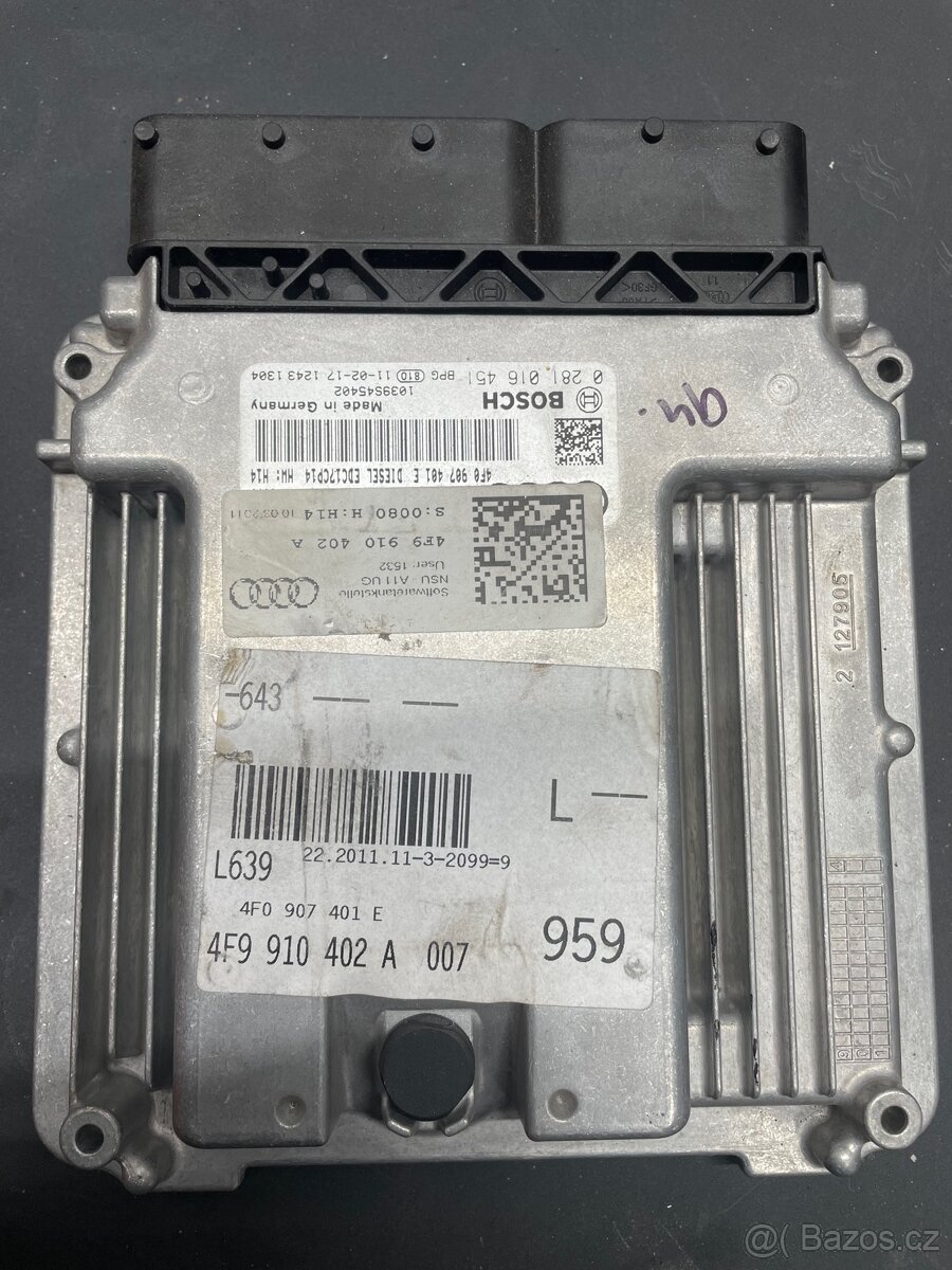 Audi a6 c6 řídící jednotka motoru