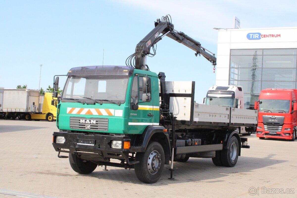 MAN LE 250E 18.255LLC, HYDRAULICKÁ RUKA HIAB 060-2, PNEU 80%