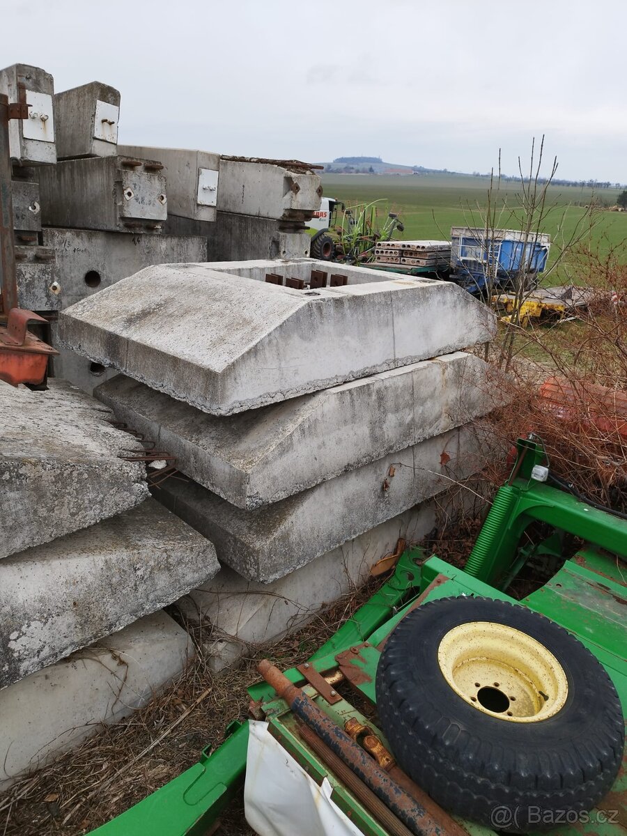 Betonové vazníky, patky, sloupy, prefabrikáty