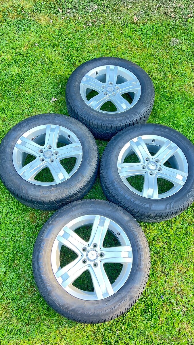 ALU Mercedes R17“ 5x112, 7,5Jx17 + zimní pneu FULDA