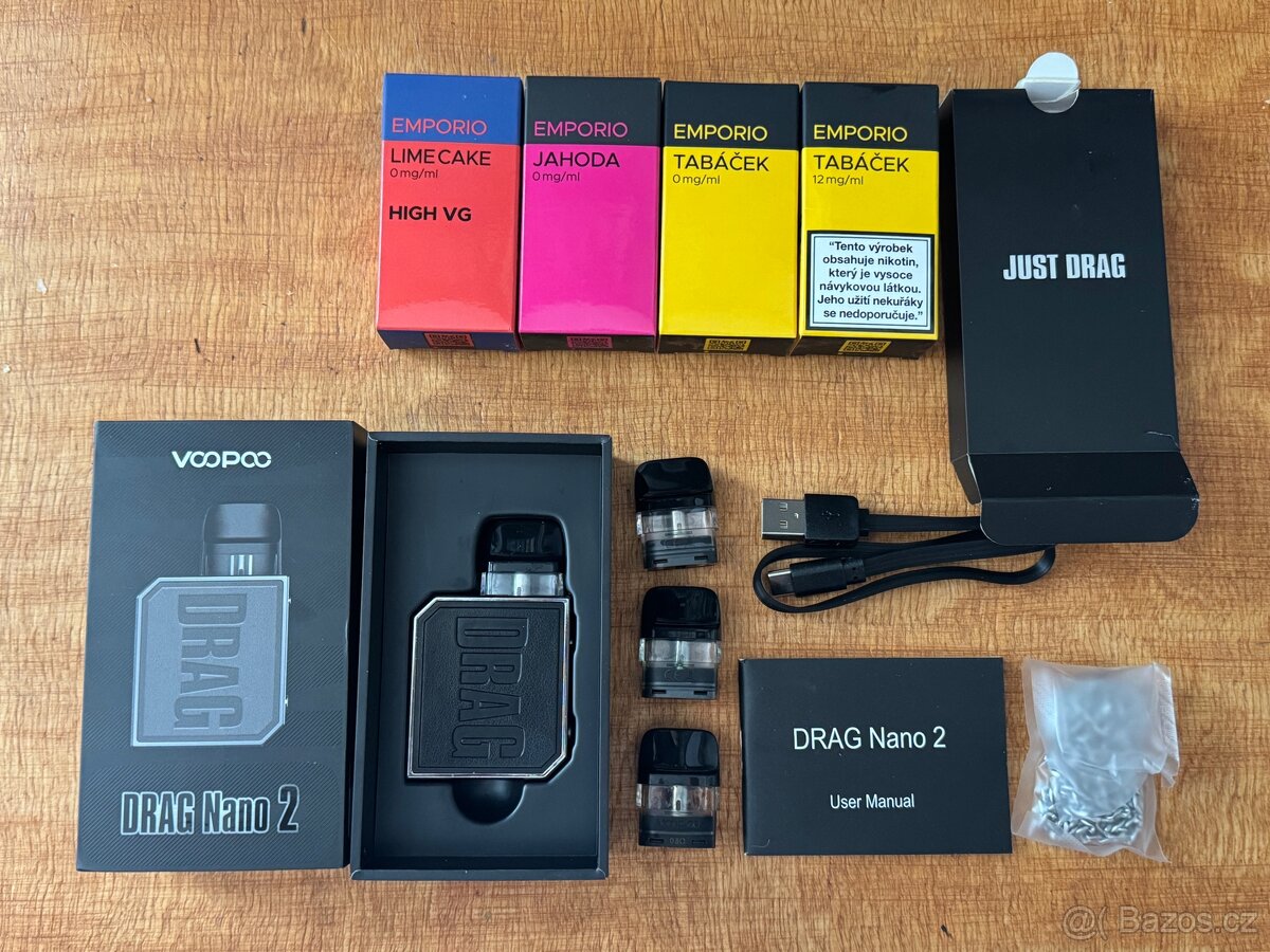 VooPoo Drag Nano 2 Pod Kit (800mAh) - Classic BLACK
