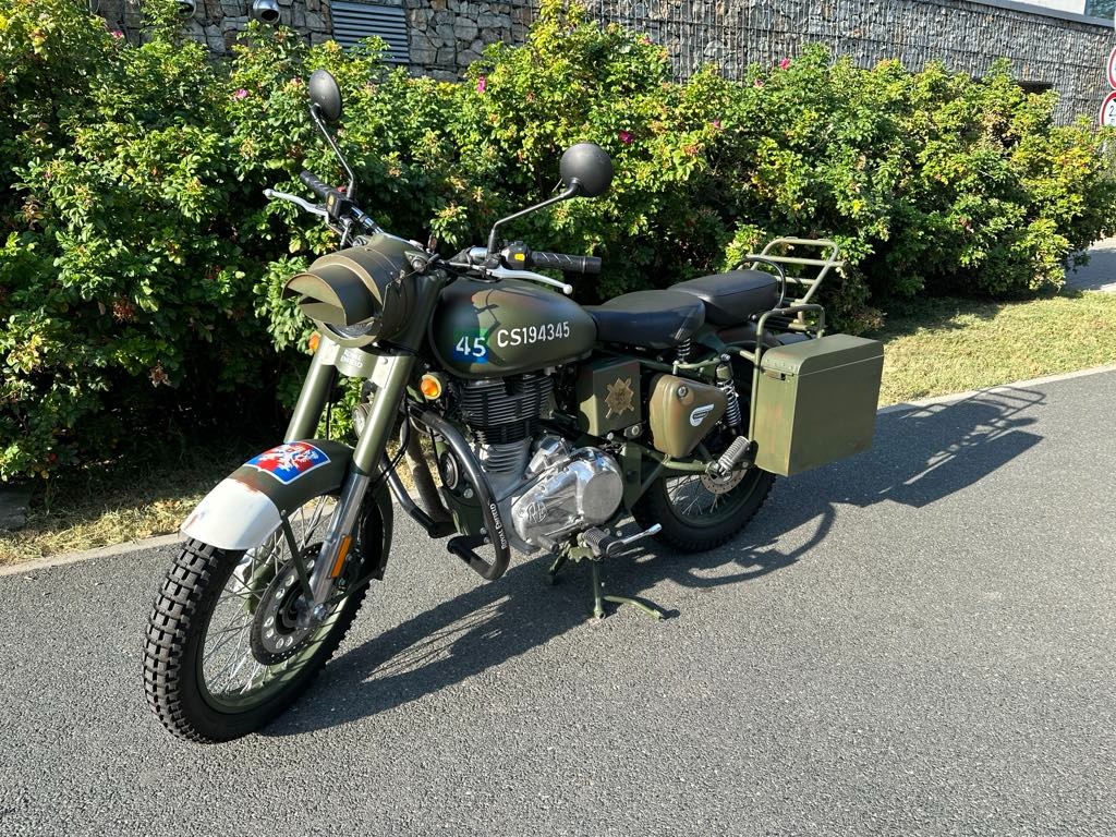 Royal Enfield Bullet 500, unikátní edice ČSR armády TOP, DPH