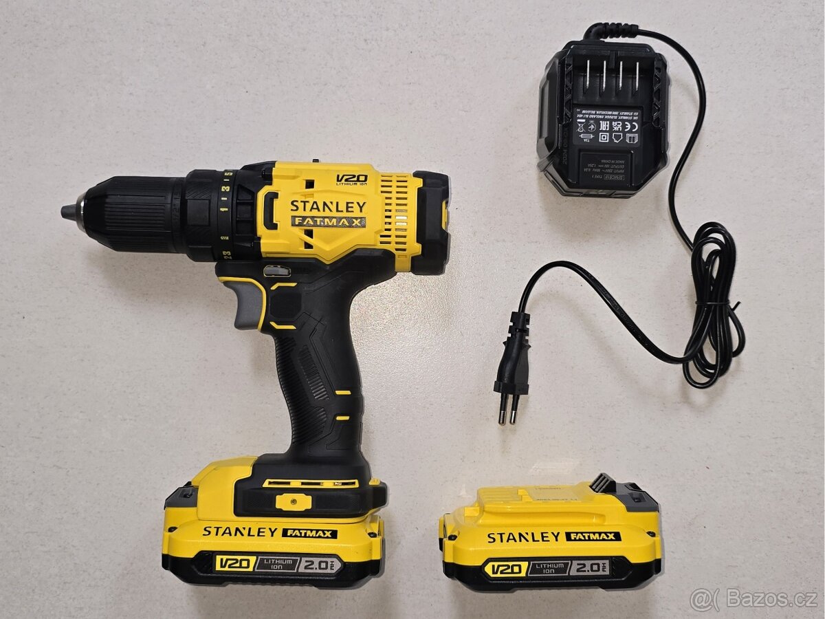 STANLEY FatMax SFMCD700 V20 (2x1,5Ah) aku vrtacka NOVA