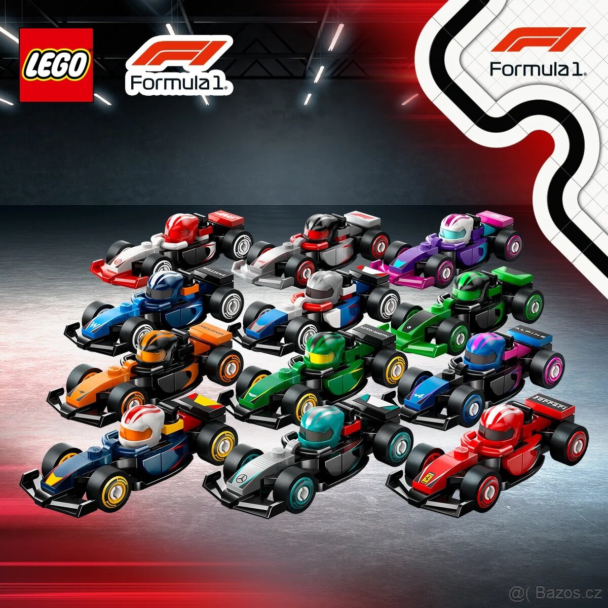 Lego F1 autíčka 12/12