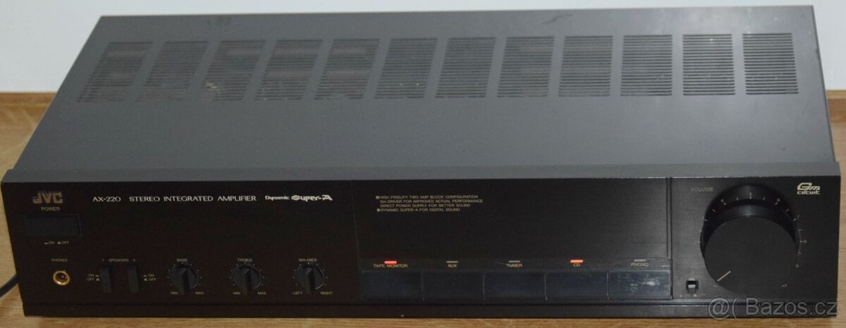 Zesilovač JVC AX 220,2x2 repro,loudness,Dynamic Super A
